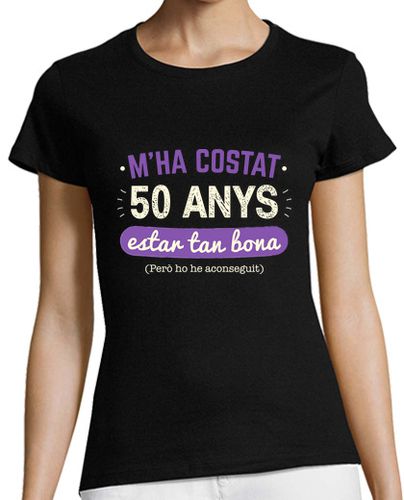 Camiseta mujer 50 Años Para Estar Tan Buena, Catalán, 1974 laTostadora - latostadora.com - Modalova