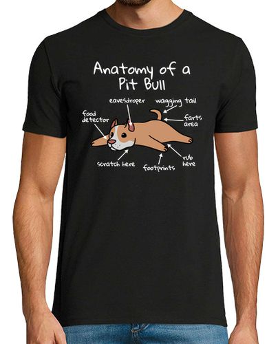 Camiseta Perro Pit Bull Anatomía - latostadora.com - Modalova