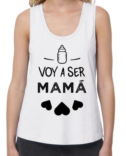 Camiseta Mujer Tirantes Loose Fit Voy a ser mama laTostadora - latostadora.com - Modalova