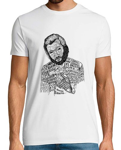 Camiseta Hombre Manga Corta Julio Cortazar H laTostadora - latostadora.com - Modalova