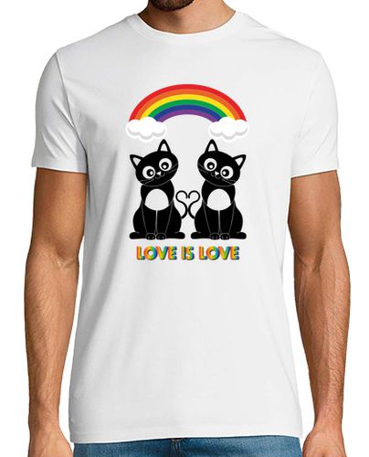 Camiseta camiseta para hombre - lgbt - gato gay - love is love - latostadora.com - Modalova