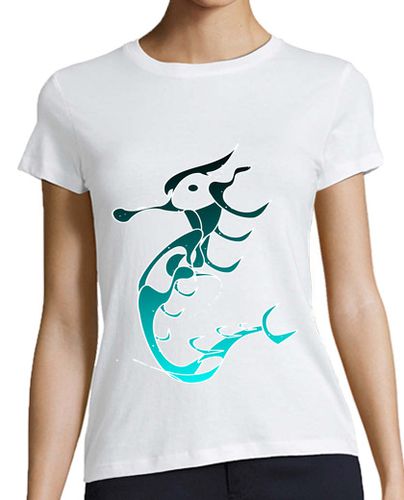 Camiseta mujer Caballito de mar azul laTostadora - latostadora.com - Modalova