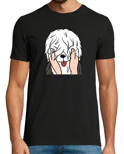 Camiseta Perro Bobtail Cachetes - latostadora.com - Modalova