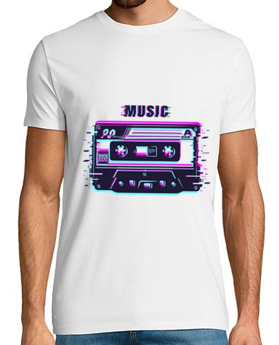 Camiseta Cassette Retro Vintage Musica glitch laTostadora - latostadora.com - Modalova