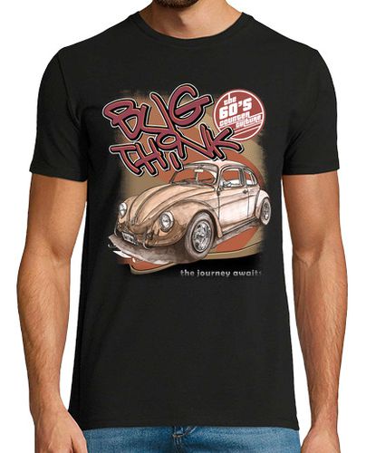 Camiseta Bug Think Coche Escarabajo VW Beetle Clásico Años 60 - latostadora.com - Modalova