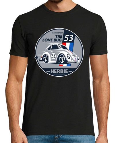 Camiseta Coche Escarabajo Herbie 53 Rallye Racing Spirit VW Beetle Clásico laTostadora - latostadora.com - Modalova