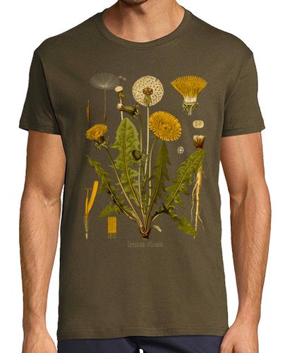 Camiseta Diente de león - ilustración botánica siglo XIX - latostadora.com - Modalova