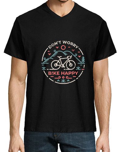 Camiseta Dont Worry Bike Happy - latostadora.com - Modalova