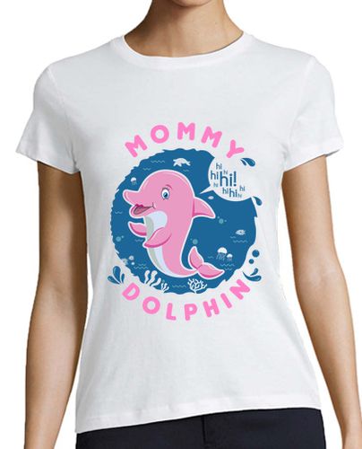 Camiseta mujer Mommy Dolphin pink - latostadora.com - Modalova