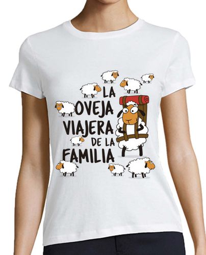 Camiseta mujer La oveja viajera de la familia - latostadora.com - Modalova