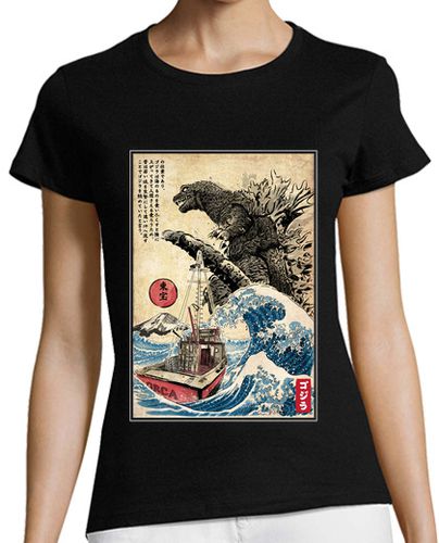 Camiseta mujer Orca in Japan Woodblock - latostadora.com - Modalova