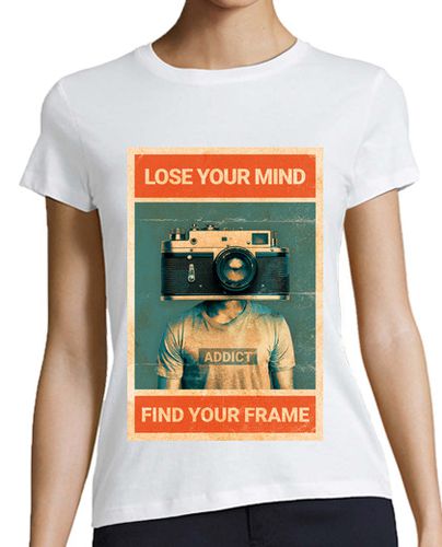 Camiseta mujer pierde la cabeza encuentra tu marco - latostadora.com - Modalova
