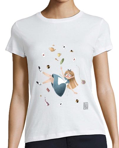 Camiseta mujer Alice in Wonderland - latostadora.com - Modalova