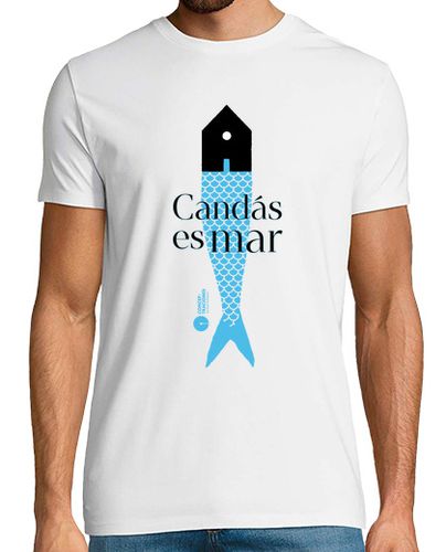 Camiseta Candás es mar Blanco - latostadora.com - Modalova