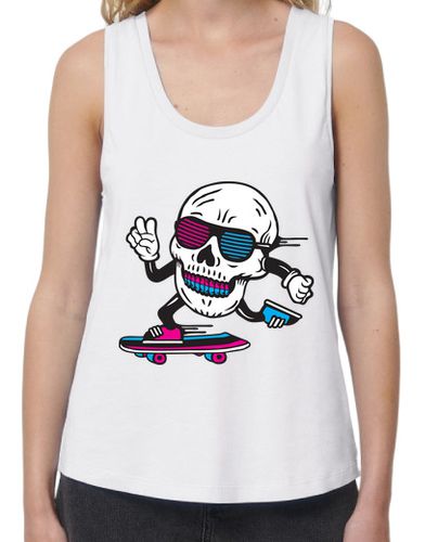 Camiseta mujer Calavera skate laTostadora - latostadora.com - Modalova