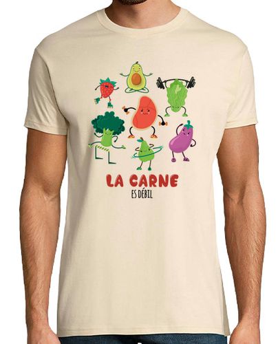 Camiseta Camiseta Hombre la carne es debil amigos veganos - latostadora.com - Modalova