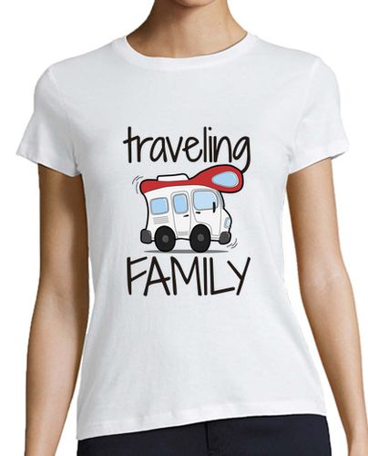 Camiseta mujer Traveling family - latostadora.com - Modalova