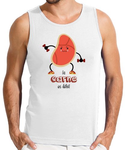 Camiseta Camiseta de tirantes para chico la carne es débil - latostadora.com - Modalova