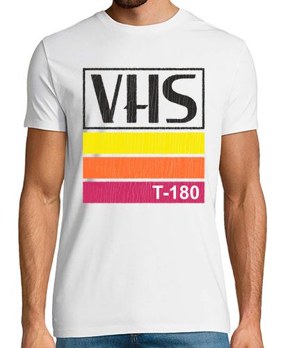 Camiseta Cinta De Vídeo VHS Vintage Casete Retro 80 Colores Vintage - latostadora.com - Modalova