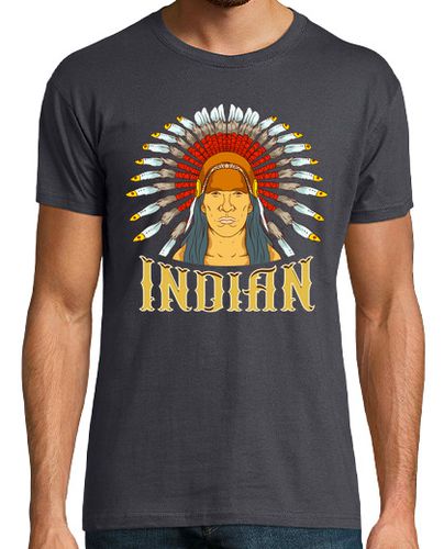 Camiseta Jefe Indio Nativo Americano Indian Respeto Cultura Indígena Tribal - latostadora.com - Modalova