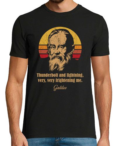 Camiseta Hombre Manga Corta Galileo Galilei Letra Canción De Queen Astronomía Humor Ciencia laTostadora - latostadora.com - Modalova