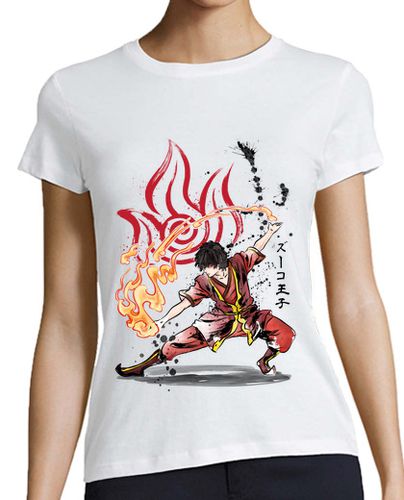 Camiseta Mujer Manga Corta The Power of the Fire Nation laTostadora - latostadora.com - Modalova