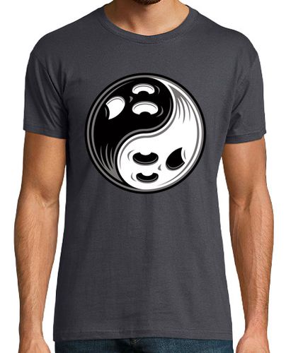 Camiseta fantasma yin yang en blanco y negro - latostadora.com - Modalova