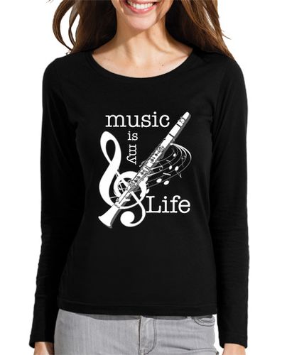 Camiseta mujer Music is my Life - Clarinete - latostadora.com - Modalova
