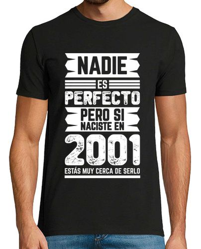 Camiseta Hombre Manga Corta Nadie Es Perfecto, 2001 laTostadora - latostadora.com - Modalova