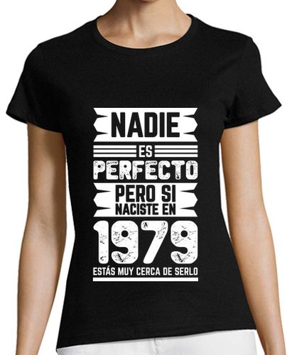 Camiseta Mujer Manga Corta Nadie Es Perfecto, 1979 laTostadora - latostadora.com - Modalova