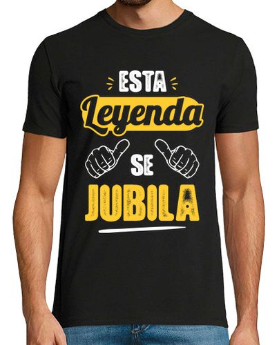 Camiseta Hombre Manga Corta Esta Leyenda Se Jubila V2 laTostadora - latostadora.com - Modalova