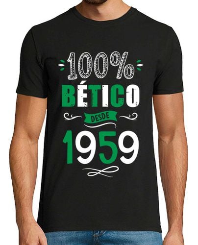 Camiseta Hombre Manga Corta 100 por 100 Bético Desde 1959, 65 Años laTostadora - latostadora.com - Modalova