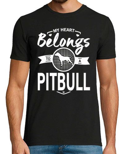 Camiseta mi corazón pertenece a un pitbull - latostadora.com - Modalova