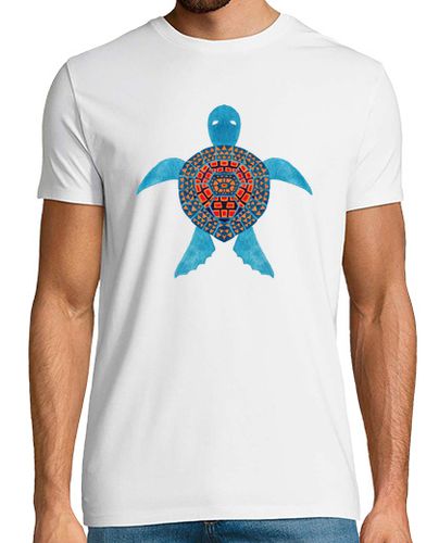 Camiseta la tortuga marina azul tribal - latostadora.com - Modalova