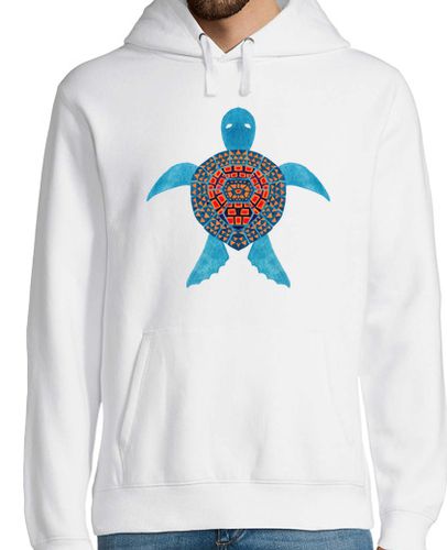 Sudadera Con Capucha Para Hombre la tortuga marina azul tribal laTostadora - latostadora.com - Modalova