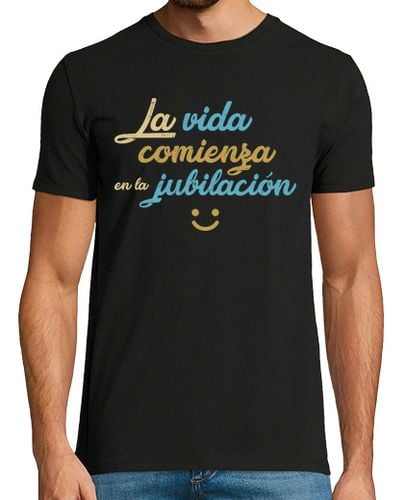 Camiseta Hombre Manga Corta La Vida Comienza En La Jubilación laTostadora - latostadora.com - Modalova