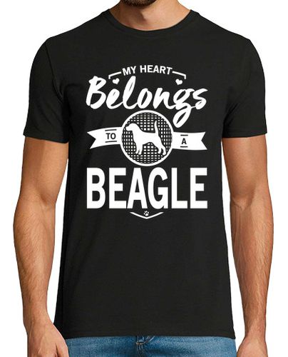 Camiseta mi corazón pertenece a un beagle - latostadora.com - Modalova