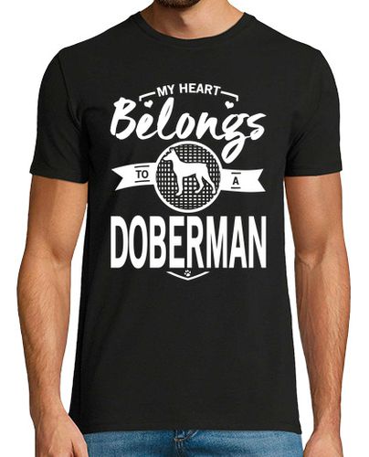 Camiseta mi corazón pertenece a un doberman - latostadora.com - Modalova