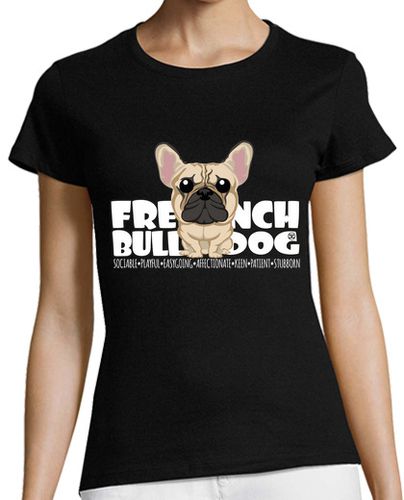 Camiseta mujer French Bulldog (Fawn) - DGBighead - latostadora.com - Modalova