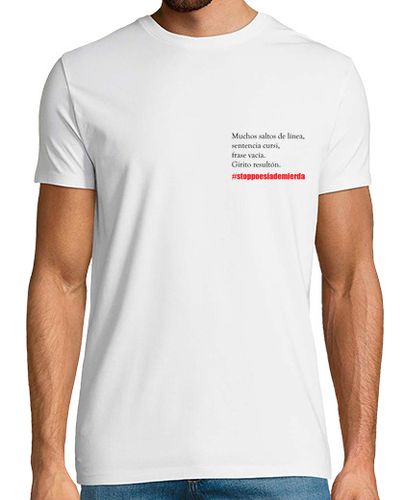 Camiseta Hombre Manga Corta Stop poesía de mierda laTostadora - latostadora.com - Modalova