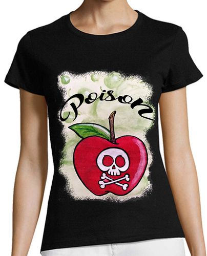 Camiseta mujer Poison- Mujer, manga corta, negra, calidad premium - latostadora.com - Modalova