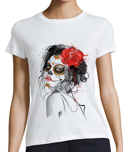 Camiseta Mujer Manga Corta Día de los Muertos laTostadora - latostadora.com - Modalova