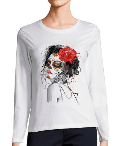 Camiseta Mujer Manga Larga Día de los Muertos laTostadora - latostadora.com - Modalova