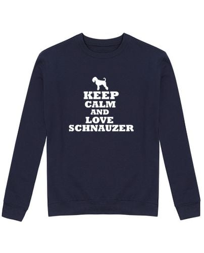 Sudadera Sin Capucha Unisex Keep calm and love schnauzer laTostadora - latostadora.com - Modalova