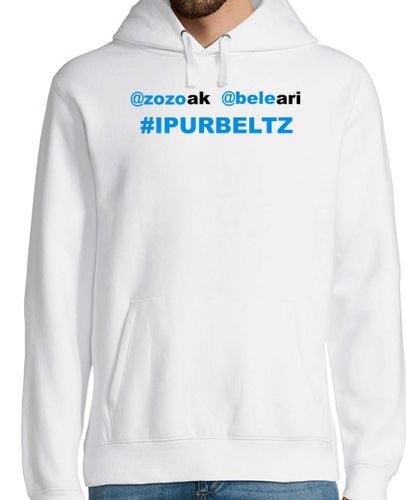 Sudadera Con Capucha Para Hombre zozoak beleari ipurbeltz beltza laTostadora - latostadora.com - Modalova