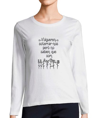 Camiseta Mujer Manga Larga Volgueren soterrar-nos. laTostadora - latostadora.com - Modalova