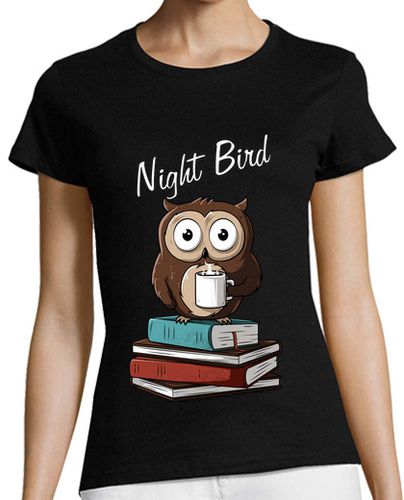 Camiseta Mujer Manga Corta Night Bird laTostadora - latostadora.com - Modalova