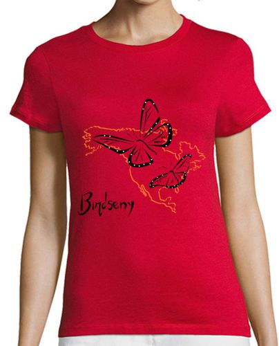 Camiseta mujer Mariposa monarca - latostadora.com - Modalova