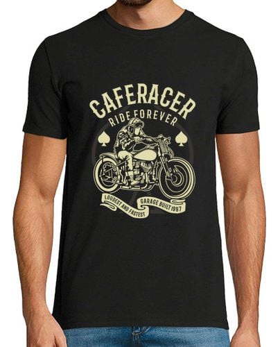 Camiseta Hombre Manga Corta Caferacer Ride Forever laTostadora - latostadora.com - Modalova