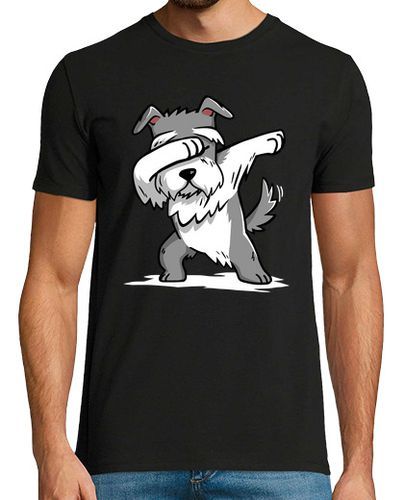 Camiseta Hombre Manga Corta Perro Schnauzer DAB! laTostadora - latostadora.com - Modalova